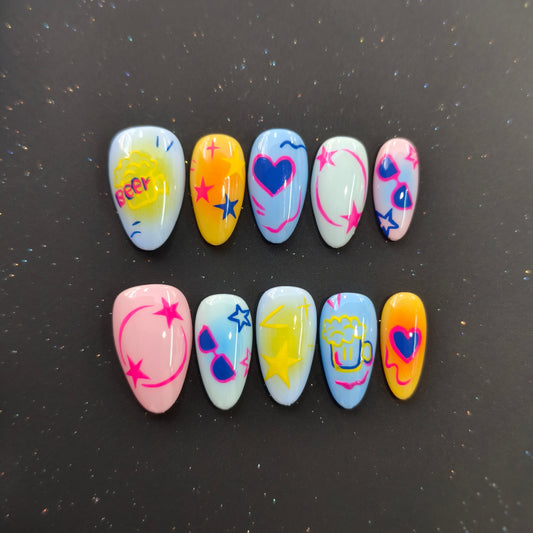 PRESS ON NAILS #008